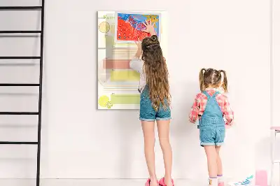 Menüplaner beschreibbare Magnettafel