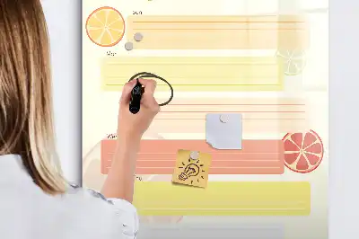Menüplaner beschreibbare Magnettafel
