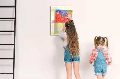 Menüplaner beschreibbare Magnettafel