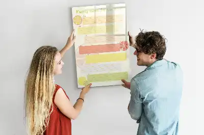 Menüplaner beschreibbare Magnettafel