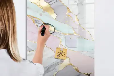 Magnettafel zum Schreiben in Dekormarmor-Optik