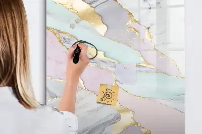 Magnettafel zum Schreiben in Dekormarmor-Optik
