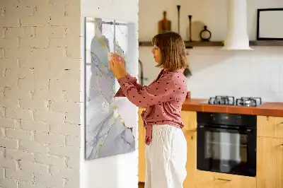 Magnettafel zum Schreiben in Dekormarmor-Optik