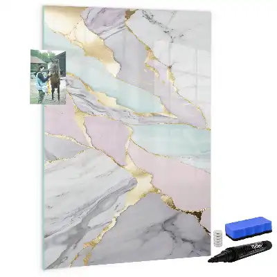 Magnettafel zum Schreiben in Dekormarmor-Optik