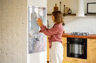 Magnettafel beschreibbar in Marmor-Optik