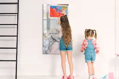 Magnettafel beschreibbar in Marmor-Optik