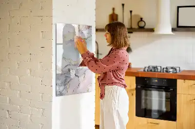 Magnettafel beschreibbar in Marmor-Optik