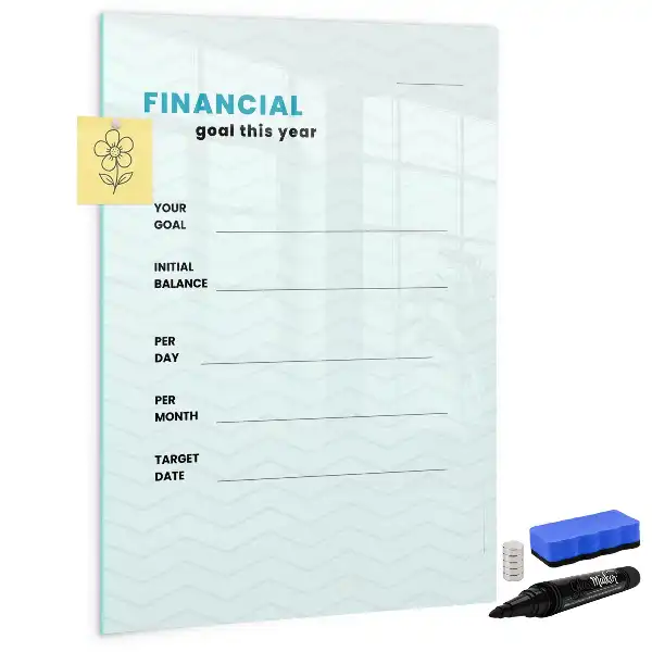 Magnettafel zum Schreiben Finanzplaner