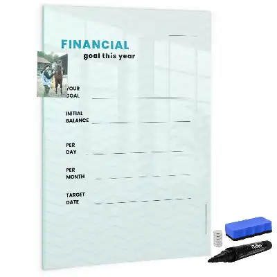 Magnettafel zum Schreiben Finanzplaner