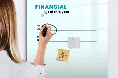 Magnettafel zum Schreiben Finanzplaner