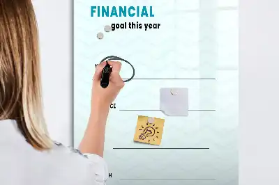 Magnettafel zum Schreiben Finanzplaner