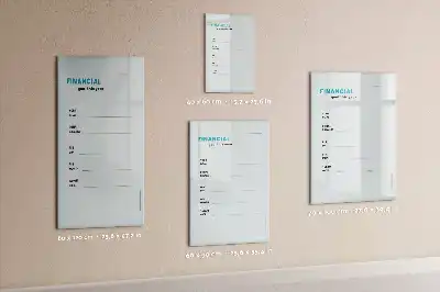 Magnettafel zum Schreiben Finanzplaner