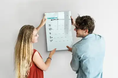 Magnettafel zum Schreiben Finanzplaner