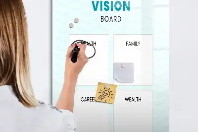 Gesundheitsplaner als beschreibbare Magnettafel