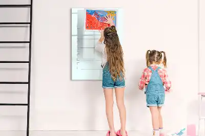 Reiseplaner als beschreibbare Magnettafel