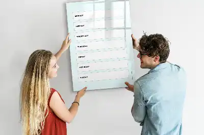 Wochenplaner beschreibbare Magnettafel