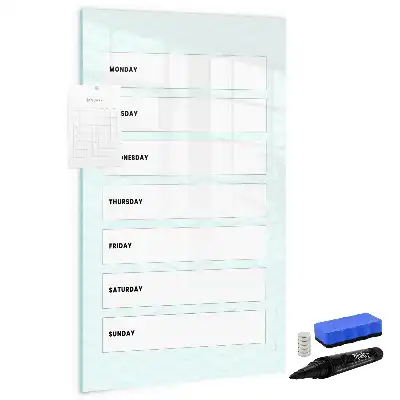 Wochenplaner beschreibbare Magnettafel