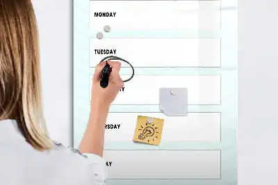 Wochenplaner beschreibbare Magnettafel
