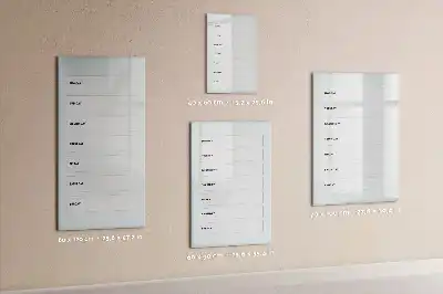 Wochenplaner beschreibbare Magnettafel