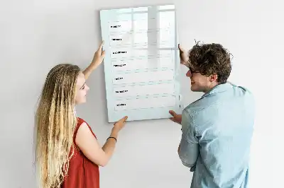 Wochenplaner beschreibbare Magnettafel