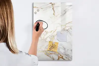 Magnettafel beschreibbar aus Dekormarmor
