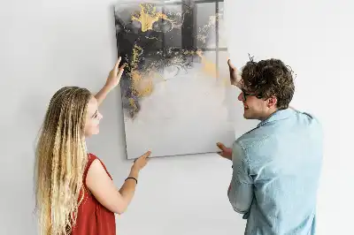 Magnettafel beschreibbar im Design Marmor-Abstraktion