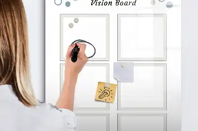 Vision Board beschreibbare Magnettafel