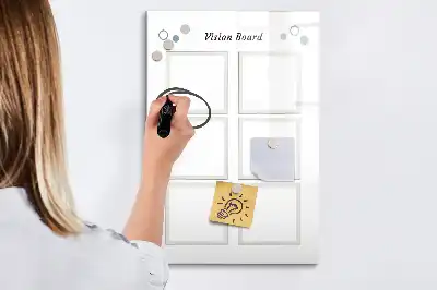 Vision Board beschreibbare Magnettafel