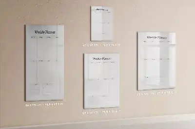 Wochenplaner als beschreibbare Magnettafel