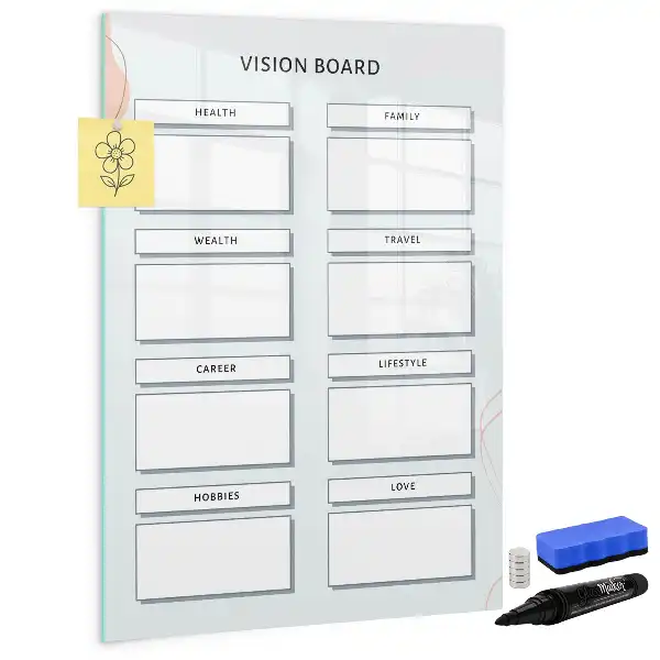 Vision Board magnetisch und beschreibbar