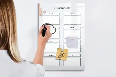Vision Board magnetisch und beschreibbar