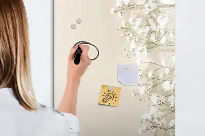Magnettafel zum Beschreiben Motiv Zarte Blumen