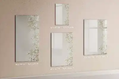 Magnettafel zum Beschreiben Motiv Zarte Blumen