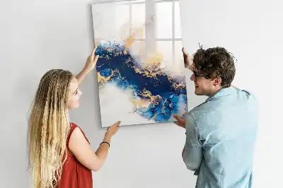 Magnettafel beschreibbar in Marmoroptik