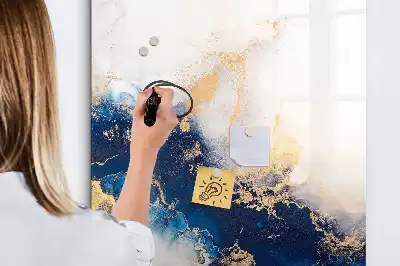 Magnettafel beschreibbar in Marmoroptik