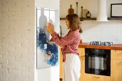 Magnettafel beschreibbar in Marmoroptik
