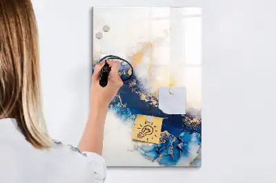 Magnettafel beschreibbar in Marmoroptik