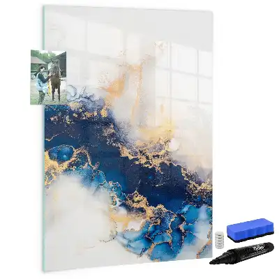 Magnettafel beschreibbar in Marmoroptik