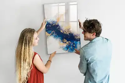 Magnettafel beschreibbar in Marmoroptik