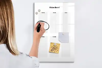 Magnettafel beschreibbares Vision Board
