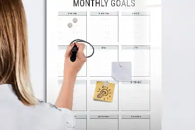 Magnettafel zum Schreiben für Monatsziele