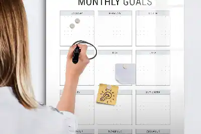 Magnettafel zum Schreiben für Monatsziele