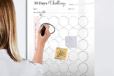 Magnettafel zum Schreiben für die 30 Tage Challenge