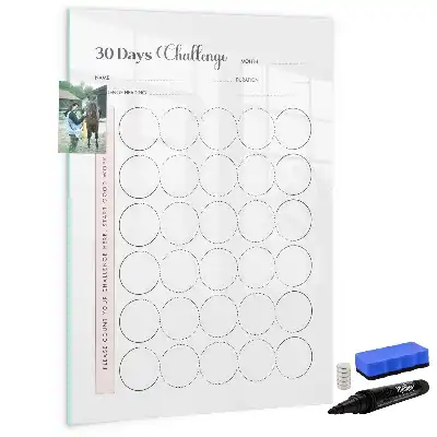 Magnettafel zum Schreiben für die 30 Tage Challenge