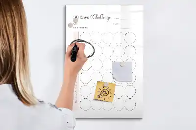 Magnettafel zum Schreiben für die 30 Tage Challenge
