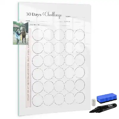 Magnettafel zum Schreiben für die 30 Tage Challenge