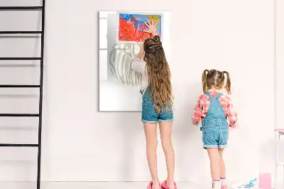 Magnettafel beschreibbar mit Motiv Text Hallo Sommer