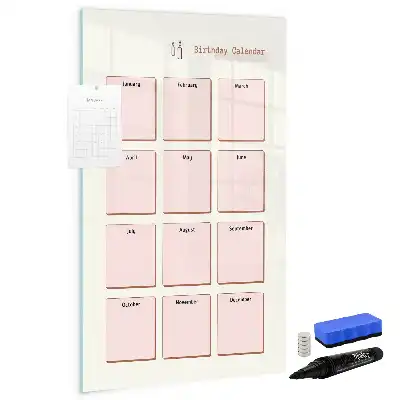 Geburtstagskalender magnetische Schreibtafel