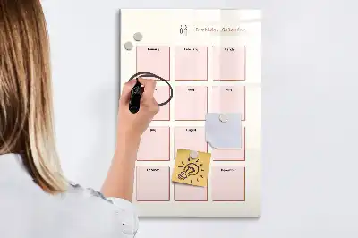 Geburtstagskalender magnetische Schreibtafel