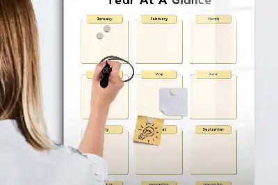 Jahresplaner magnetische Schreibtafel